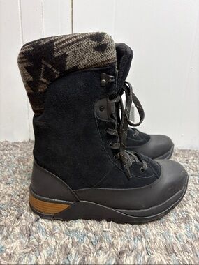 Muck Boot Womens 9 Apres II Black Horse Lace Up winter Glacier Trek New